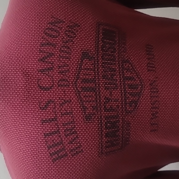 HARLEY DAVIDSON Long Sleeve Thermal Shirt XL Maroon Bikercore Graphic Tee EUC - Picture 12 of 13